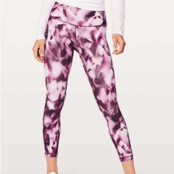 lululemon athletica Pants - Lululemon Wunder Under HR 7/8 Tight Blush Blossom